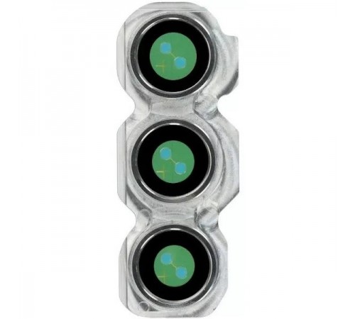 Скло камери для Samsung A546 Galaxy A54 5G, сріблясте (White), з рамкою