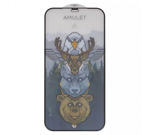 Защитное стекло iNobi Amulet для Apple iPhone 12 Pro Max, Full Glue, Anti-Static, (без упаковки), черный
