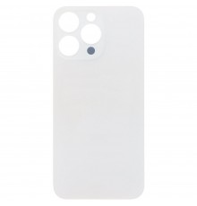 Задняя панель корпуса для iPhone 15 Pro Max, белая, не нужно снимать стекло камеры, Original (PRC), big hole