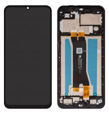 Дисплей для ZTE Blade A35, Blade A55, чорний, з рамкою, Original (PRC), JTD068037X0-FPCA_A