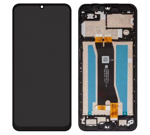 Дисплей для ZTE Blade A35, Blade A55, чорний, з рамкою, Original (PRC), JTD068037X0-FPCA_A