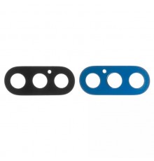 Стекло камеры для iPhone X, XS, XS Max, черное, без рамки