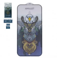 Защитное стекло iNobi Amulet для Apple iPhone 15 Plus, iPhone 16 Plus, Full Glue, Anti-Static, черный