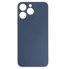 Задняя панель корпуса для iPhone 15 Pro Max, синяя, не нужно снимать стекло камеры, Original (PRC), big hole