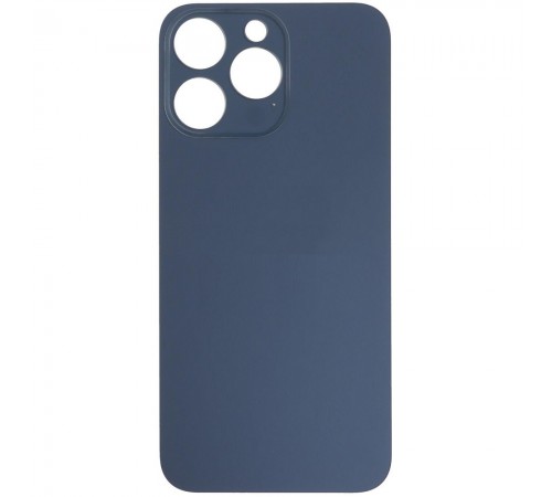 Задняя панель корпуса для iPhone 15 Pro Max, синяя, не нужно снимать стекло камеры, Original (PRC), big hole