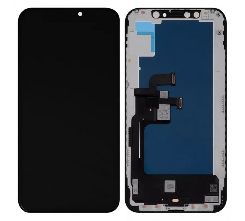 Дисплей для iPhone XS, черный, с рамкой, High Copy (OLED), ZY OEM hard