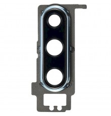 Скло камери для Huawei P30, голубе (Breathing Crystal), з рамкою