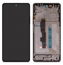 Дисплей для Xiaomi Redmi Note 13 5G, чорний, з рамкою, High Copy (OLED)
