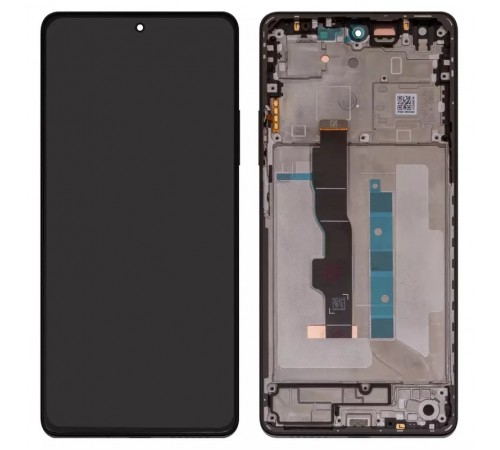 Дисплей для Xiaomi Redmi Note 13 5G, чорний, з рамкою, High Copy (OLED)