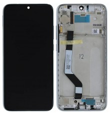 Дисплей для Xiaomi Redmi Note 7, Redmi Note 7 Pro, белый (White), с рамкой, Original (PRC), M1901F7G, M1901F7H, M1901F7I