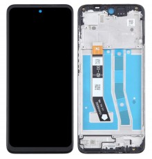 Дисплей для Motorola Moto G54, Moto G54 Power, черный, с рамкой, Original (PRC)