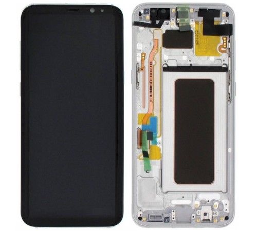 Дисплей для Samsung G955 Galaxy S8 Plus, серый, с рамкой, High Copy (OLED)