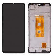 Дисплей для Realme C63 4G, черный, с рамкой, High Copy