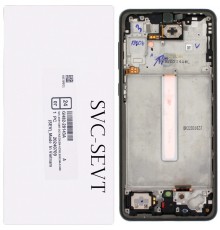 Дисплей для Samsung A336 Galaxy A33 5G, черный (Black), с рамкой, Original (PRC)