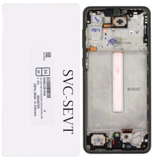 Дисплей для Samsung A336 Galaxy A33 5G, черный (Black), с рамкой, Original (PRC)