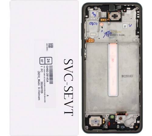 Дисплей для Samsung A336 Galaxy A33 5G, черный (Black), с рамкой, Original (PRC)