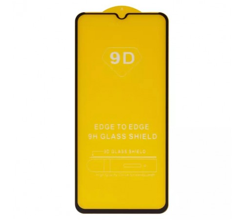 Защитное стекло для Realme C25; Oppo A16, совместимо с чехлом, Full Glue, (без упаковки), черный