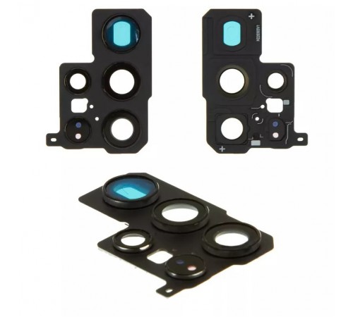 Стекло камеры для Samsung S908B Galaxy S22 Ultra 5G, черное, с рамкой