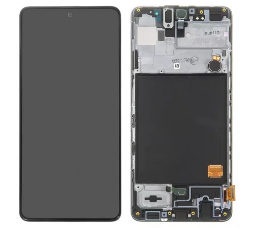 Дисплей для Samsung A515 Galaxy A51, черный, с рамкой, Original (PRC)