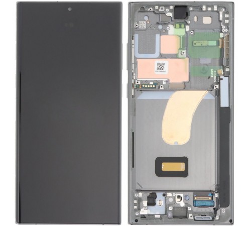 Дисплей для Samsung S918 Galaxy S23 Ultra, зеленый (Green), с рамкой, Original (PRC)