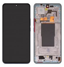 Дисплей для Xiaomi 12T, 12T Pro, синий, с рамкой, Original (PRC), 22081212UG, 22081212G, 22071212AG