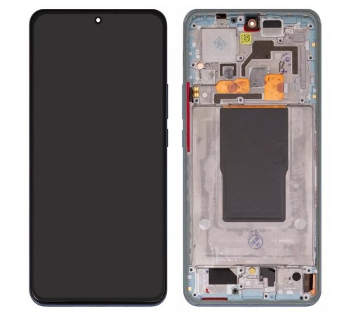 Дисплей для Xiaomi 12T, 12T Pro, синій, з рамкою, Original (PRC), 22081212UG, 22081212G, 22071212AG