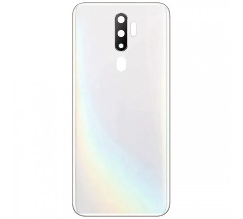 Задня панель корпуса для Oppo A5 (2020), біла (Dazzling White) + скло камери