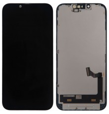 Дисплей для iPhone 14, чорний, з рамкою, Copy (TFT), JK
