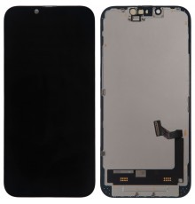 Дисплей для iPhone 14, черный, с рамкой, Copy, (TFT), JK