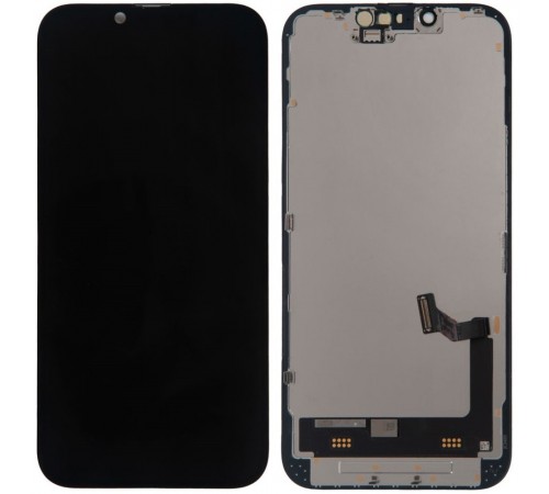 Дисплей для iPhone 14, черный, с рамкой, Copy (TFT), JK