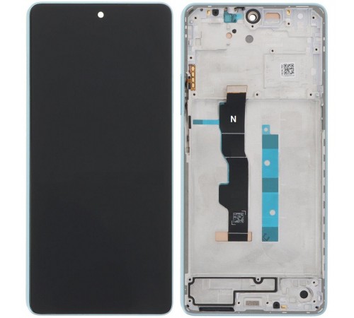 Дисплей для Xiaomi Redmi Note 13 5G, синій (Ocean Teal), з рамкою, Original (PRC)