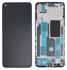 Дисплей для Realme 9 Pro Plus, 9, 10, 11; Oppo A78 4G, A96 China, Reno 7, Reno 8 Lite 5G; One Plus Nord CE 2 5G, чорний, з рамкою, Original (PRC)