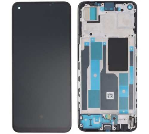 Дисплей для Realme 9 Pro Plus, 9, 10, 11; Oppo A78 4G, A96 China, Reno 7, Reno 8 Lite 5G; One Plus Nord CE 2 5G, черный, с рамкой, Original (PRC)