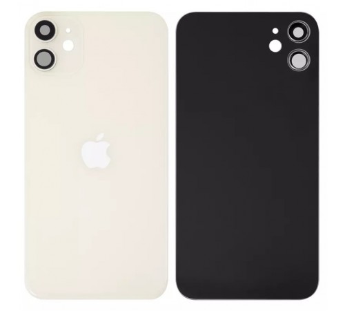 Задняя панель корпуса для iPhone 11, белая + стекло камеры, small hole