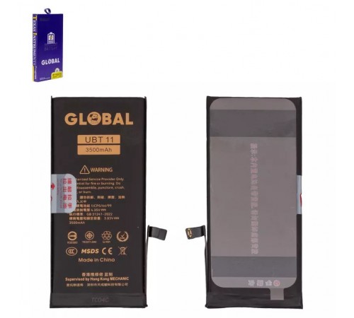 Аккумулятор Mechanic для Apple iPhone 11, Li-Polymer, 3,83 B, 3500 мАч, повышенная ёмкость, original IC