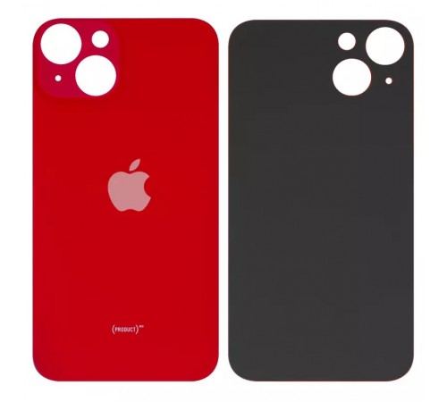 Задняя панель корпуса для iPhone 13, красная, не нужно снимать стекло камеры, big hole Задняя панель корпуса для iPhone 13, красная, не нужно снимать стекло камеры, big hole