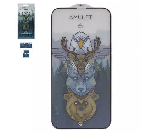 Защитное стекло iNobi Amulet для Apple iPhone 13 Pro Max, iPhone 14 Plus, Full Glue, Anti-Static, черный