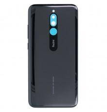 Задняя панель корпуса для Xiaomi Redmi 8, черная (Onyx Black), Copy