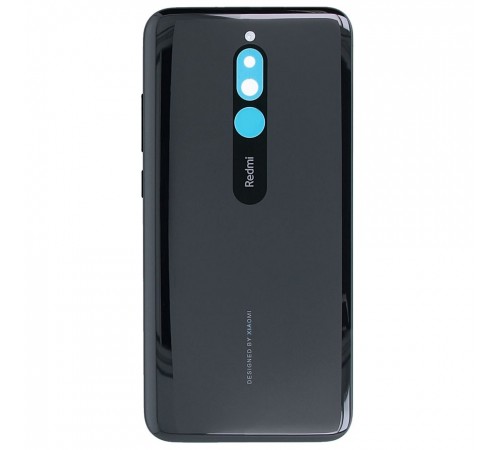 Задняя панель корпуса для Xiaomi Redmi 8, черная (Onyx Black), Copy
