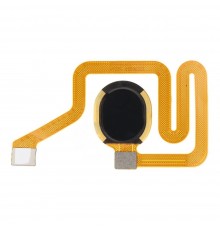 Шлейф для ZTE Blade A7S (2020), V10, V10 Vita, сканера отпечатка пальца (Touch ID), черный