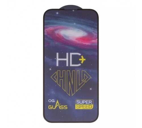 Захисне скло ASP для Apple iPhone 15 Pro, 0,33 мм 9H, сумісне з чохлом, Full Glue, чорне, HD+ 