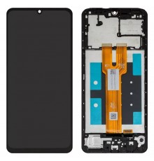 Дисплей для Samsung A066 Galaxy A06 5G, черный, с рамкой, Сopy