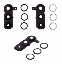 Стекло камеры для Samsung S936 Galaxy S25 Plus, черное, с рамкой