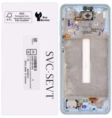 Дисплей для Samsung A336 Galaxy A33 5G, синій (Blue), з рамкою, Original (PRC)