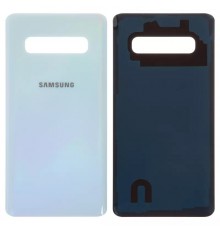 Задняя панель корпуса для Samsung G975 Galaxy S10 Plus, голубая, белая (Prism White)