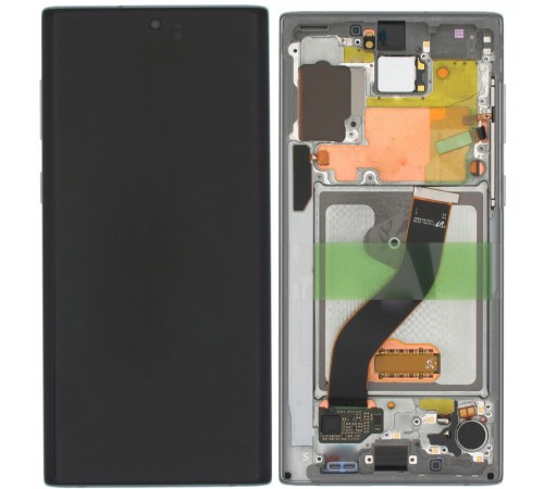 Дисплей для Samsung N970F Galaxy Note 10, серебристый (Aura White, Aura Glow), с рамкой, Original, сервисная упаковка, #GH82-20817B Дисплей для Samsung N970F Galaxy Note 10, серебристый (Aura White, Aura Glow), с рамкой, Original, сервисная упаковка, #GH82-20817B