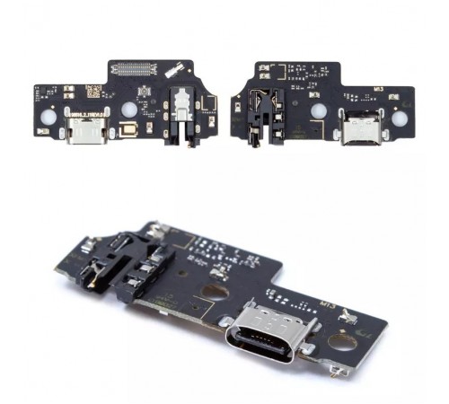 Шлейф для Samsung A045 Galaxy A04, коннектора наушников, коннектора зарядки, микрофона, плата зарядки, High Copy