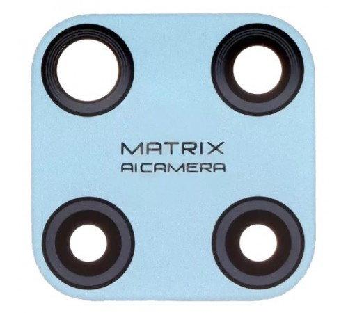 Скло камери для Realme C25Y, голубе, без рамки