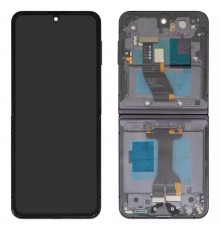 Дисплей для Samsung F731 Galaxy Z Flip5, черный, с рамкой, High Copy