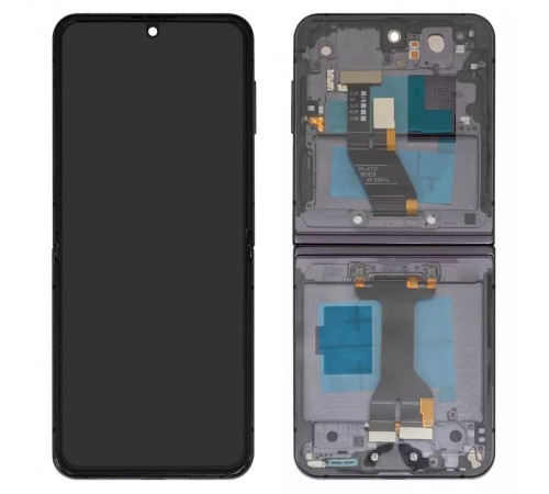 Дисплей для Samsung F731 Galaxy Z Flip5, черный, с рамкой, High Copy